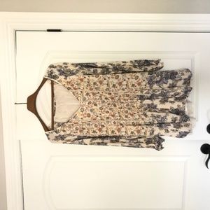 Free People Patterned tunic dress size S